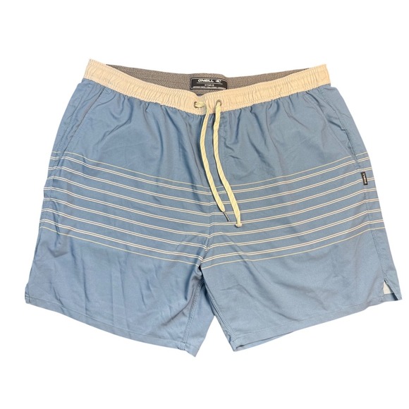 O'Neill Other - ONeill Hybrid Board Shorts Mens XXL Blue Striped Hyperdry Stretch Swim Trunks